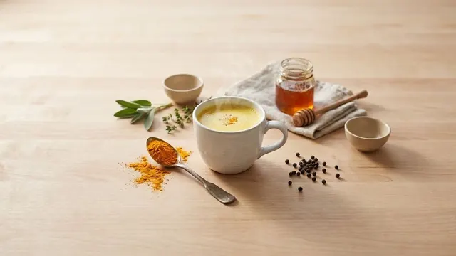 Leche dorada de cúrcuma