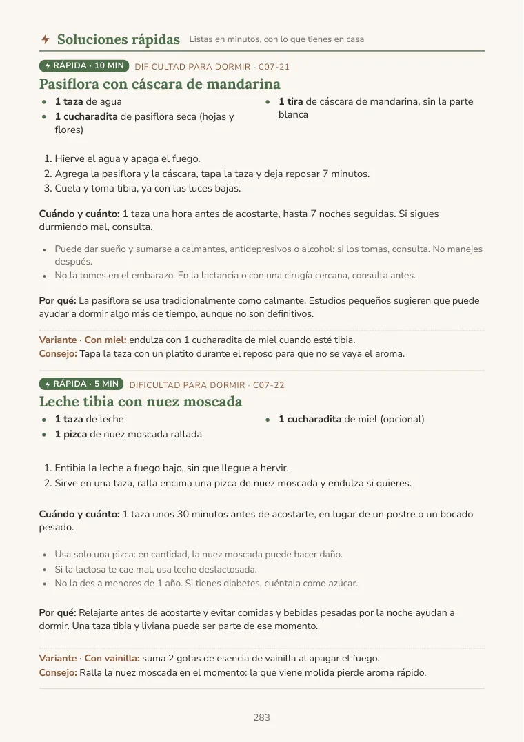 Soluciones rápidas